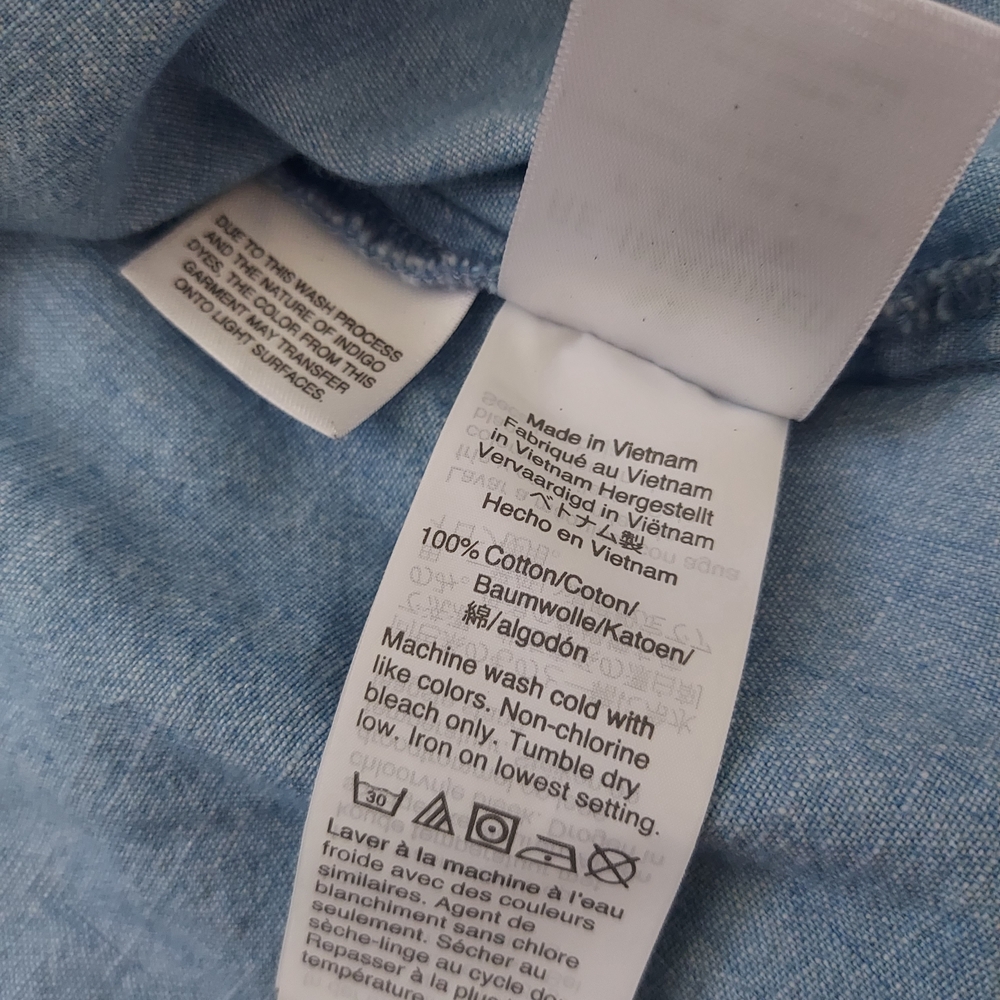 J. Crew Factory Light Blue Button Down Shirt - Picture 4 of 4